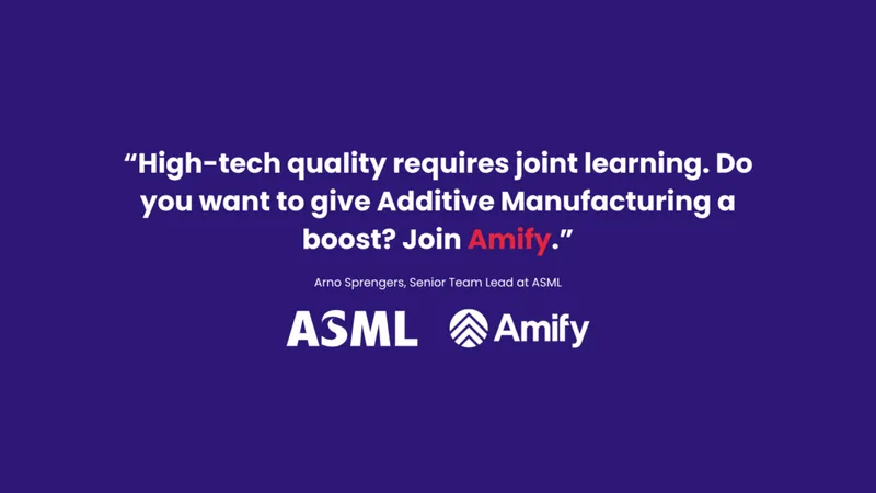 ASML partnership testimonial about Amify