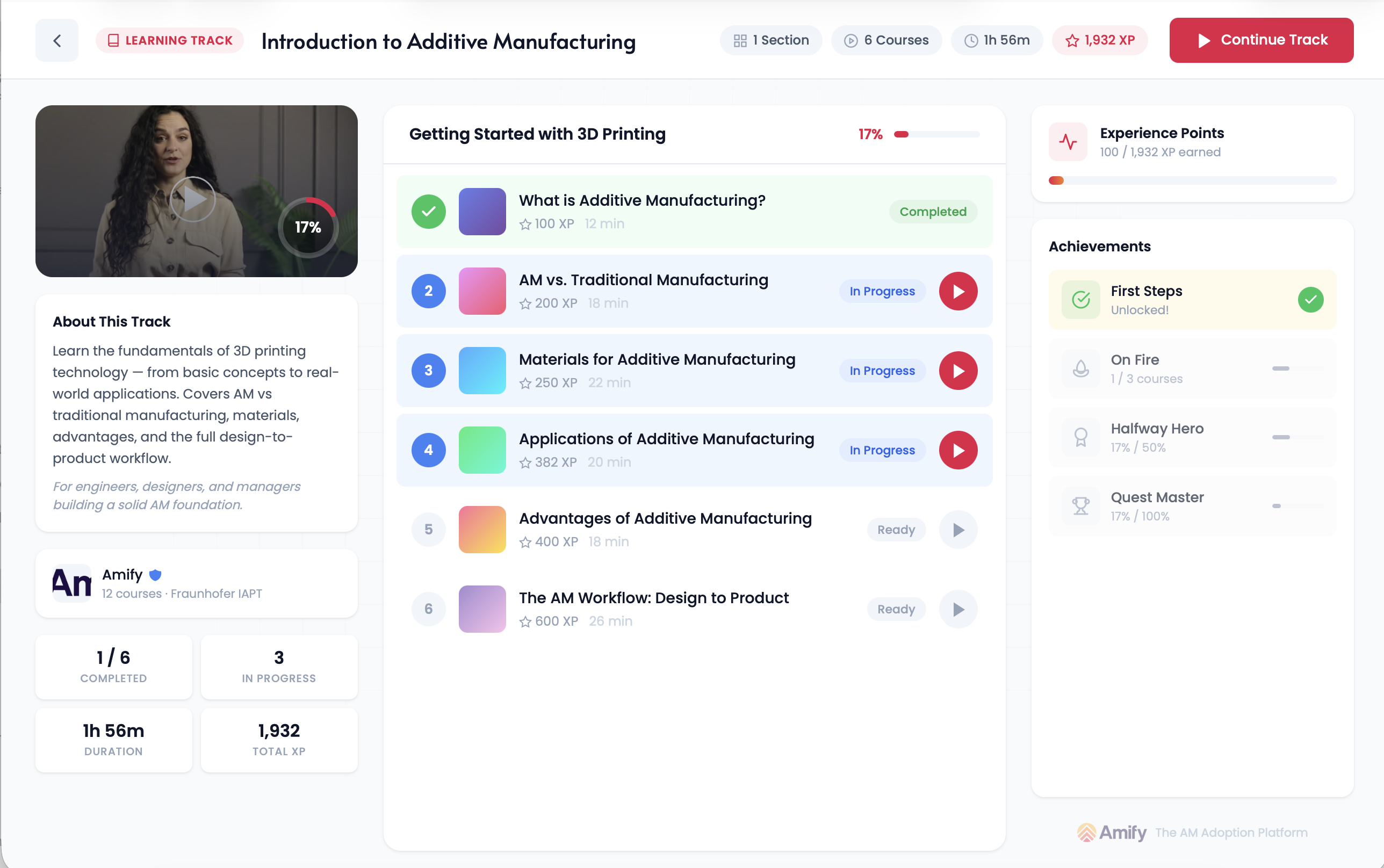 Curated Learning Tracks